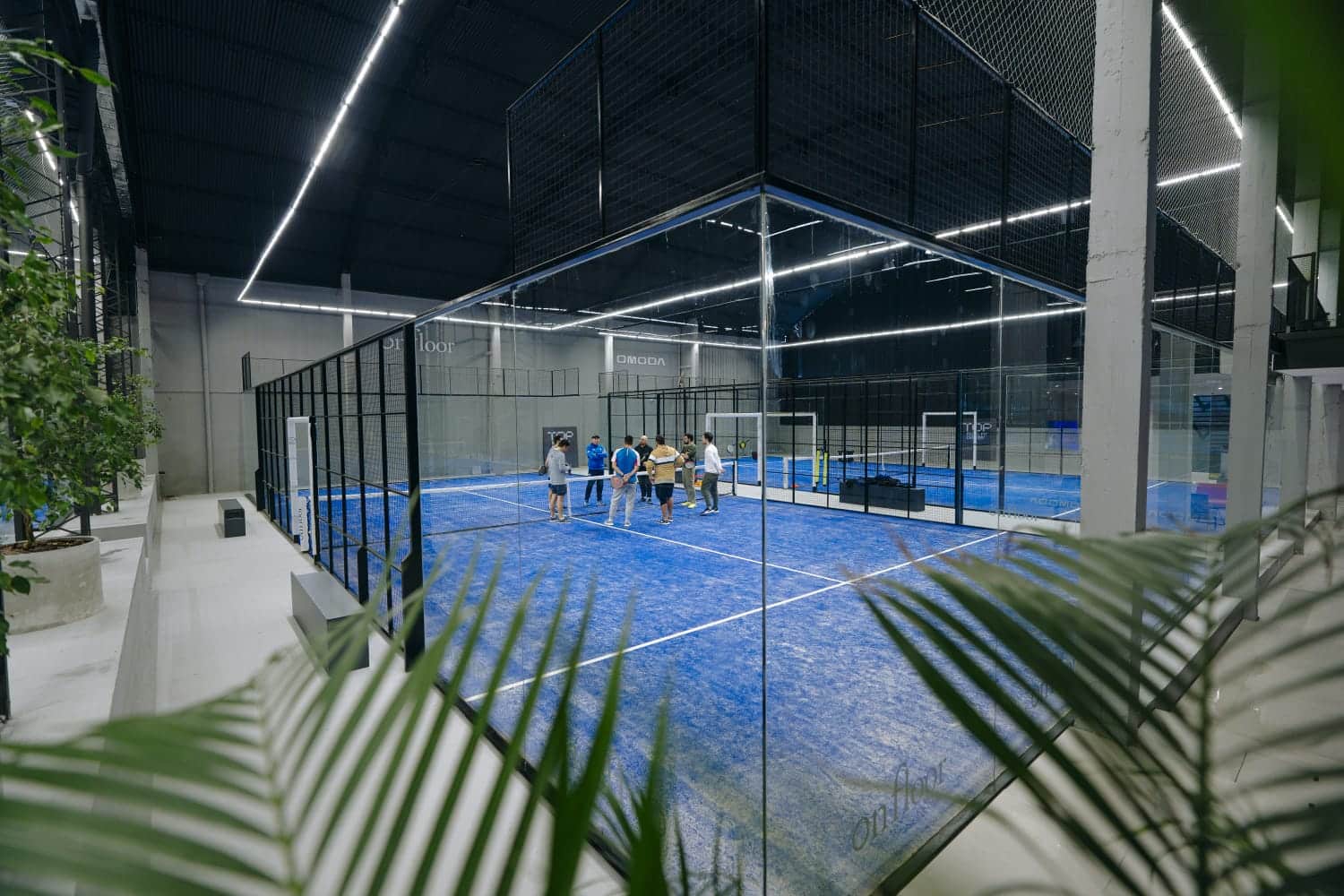 Top Padel Fit Center Perimeter Halo Lighting