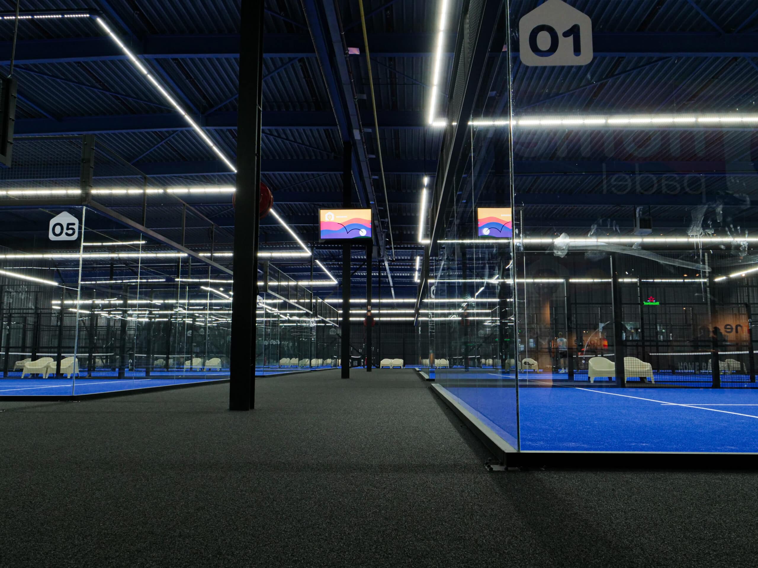 Home Padel Perimeter Halo Lighting