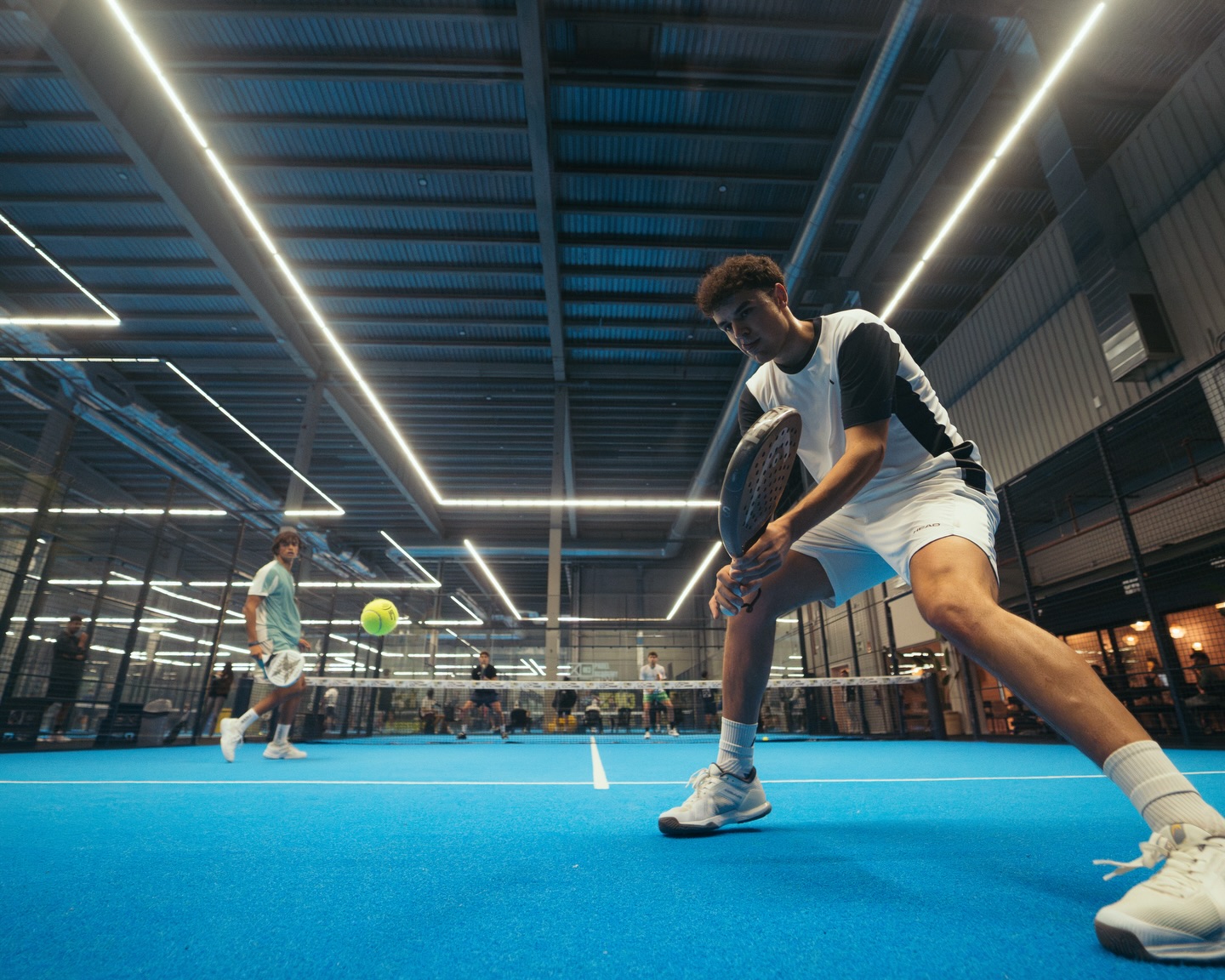 M3 Padel Academy Perimeter Halo Lighting